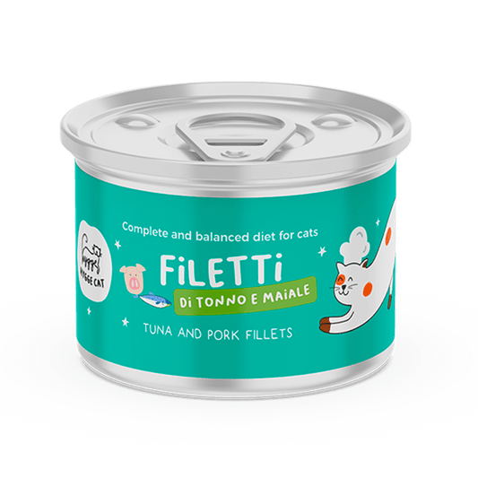 Filetti di Tonno e Maiale Alimento completo per gatti - Cibo Umido Gatto - Hygge Pet Food