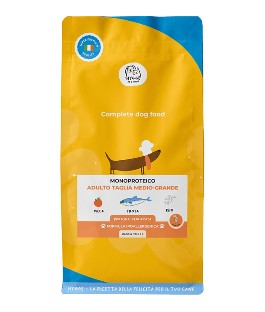 Trota e Mela a Cubetti - Cibo Secco Cane - Hygge Pet Food