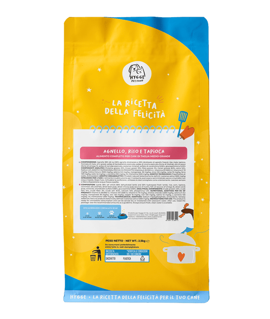 Agnello, Riso e Tapioca Midi - Cibo Secco Cane - Hygge Pet Food