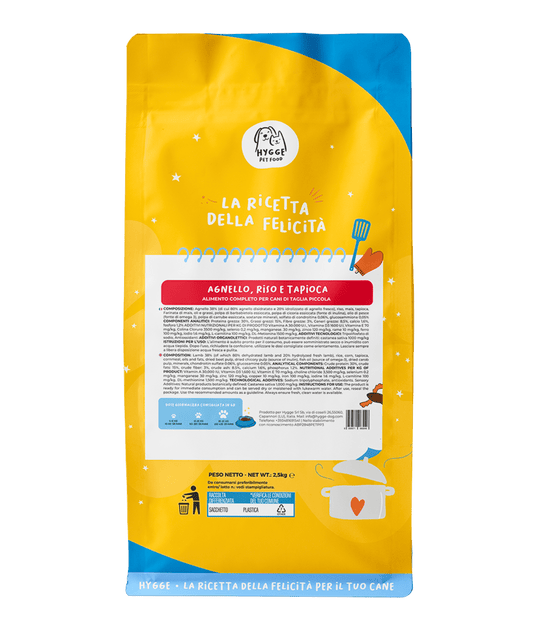 Agnello, Riso e Tapioca Mini - Cibo Secco Cane - Hygge Pet Food