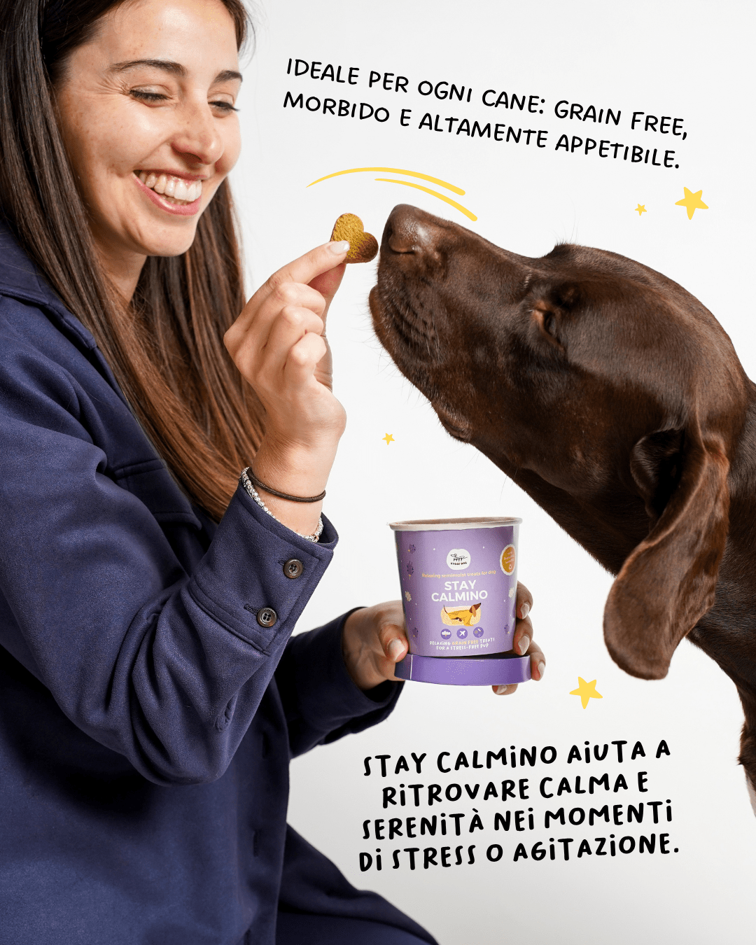 Biscotti semi - umidi Stay Calmino - Snack e Biscotti Cane - Hygge Pet Food