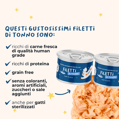 Filetti di Tonno Alimento completo per gatti sterilizzati - Cibo Umido Gatto - Hygge Pet Food