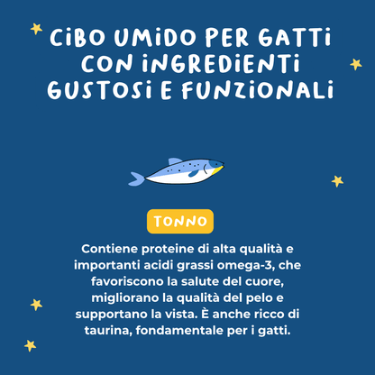 Filetti di Tonno Alimento completo per gatti sterilizzati - Cibo Umido Gatto - Hygge Pet Food