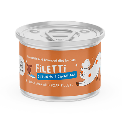 Filetti di Tonno e Cinghiale Alimento completo per gatti - Cibo Umido Gatto - Hygge Pet Food