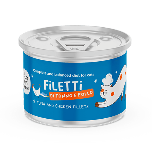 Filetti di Tonno e Pollo Alimento completo per gatti - Cibo Umido Gatto - Hygge Pet Food