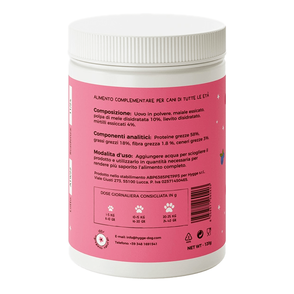Fruttino - Appetizzante in polvere - Integratori Cane - Hygge Pet Food
