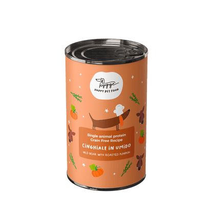Monoproteico Cinghiale in umido con zucca arrostita - Cibo Umido Cane - Hygge Pet Food