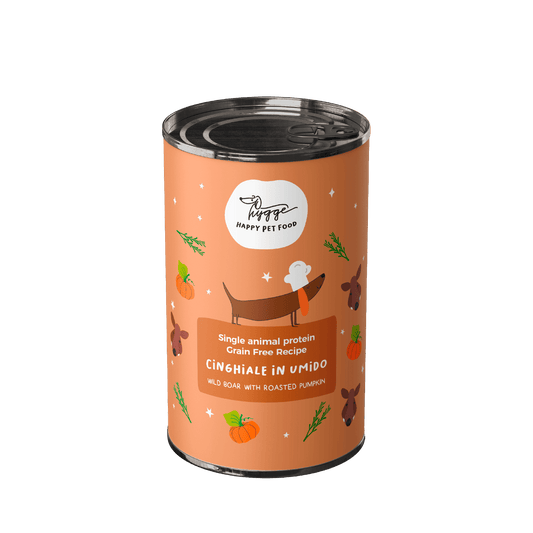 Monoproteico Cinghiale in umido con zucca arrostita - Cibo Umido Cane - Hygge Pet Food