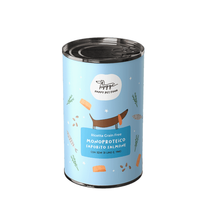 Monoproteico Saporito Salmone con carote e pere - Cibo Umido Cane - Hygge Pet Food