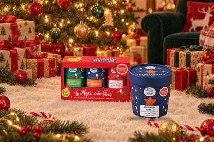 Stelline di Natale e La Magia delle Feste Hygge Pet Food sotto l'albero