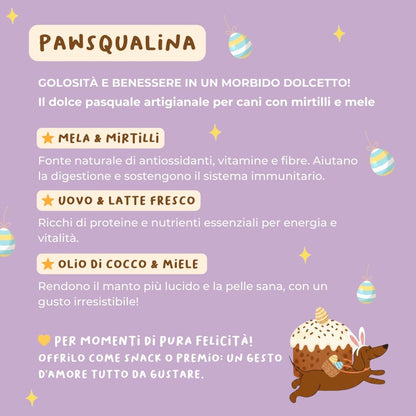 Paw Squalina - Il dolce pasquale per il tuo cane - Snack e Biscotti Cane - Hygge Pet Food
