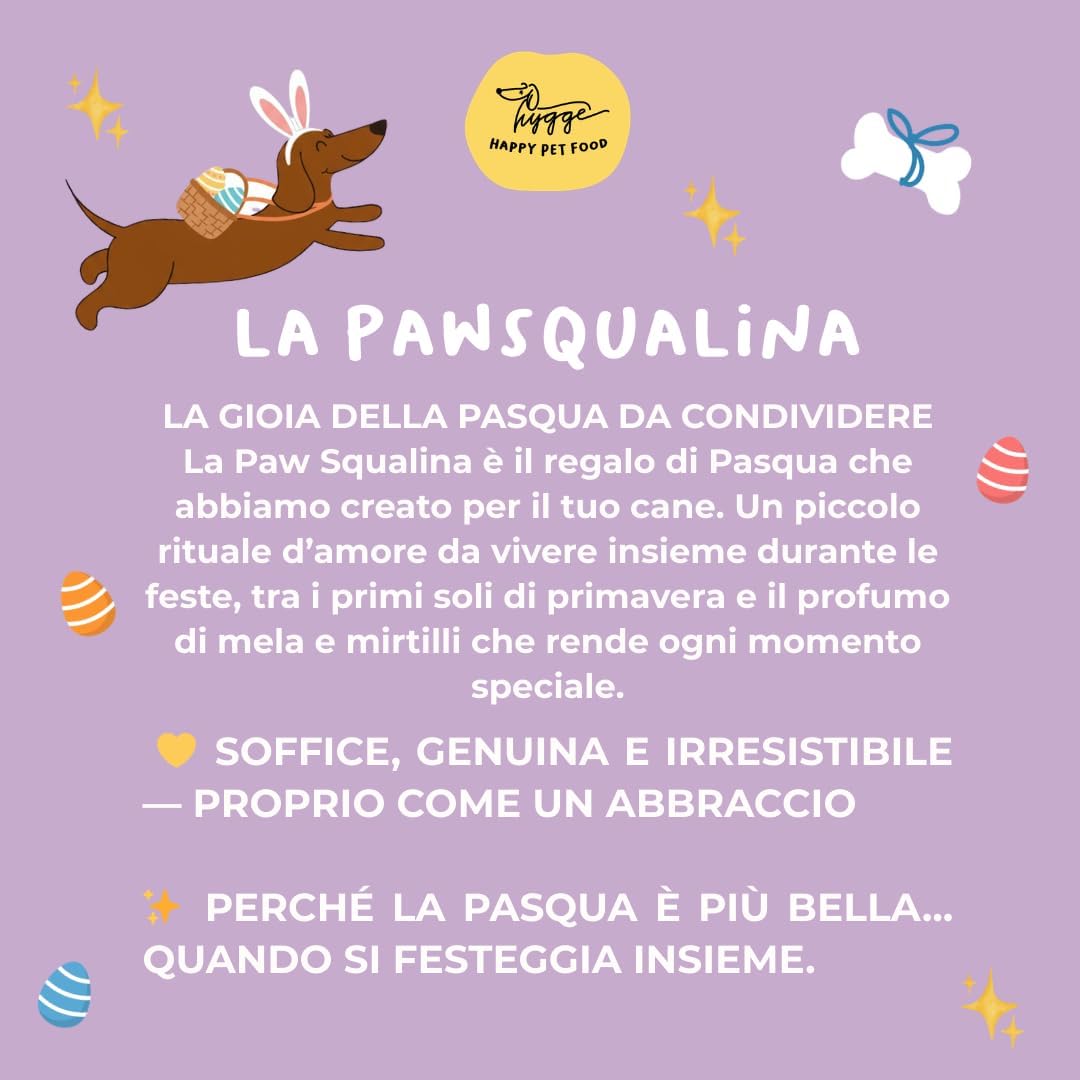 Paw Squalina - Il dolce pasquale per il tuo cane - Snack e Biscotti Cane - Hygge Pet Food