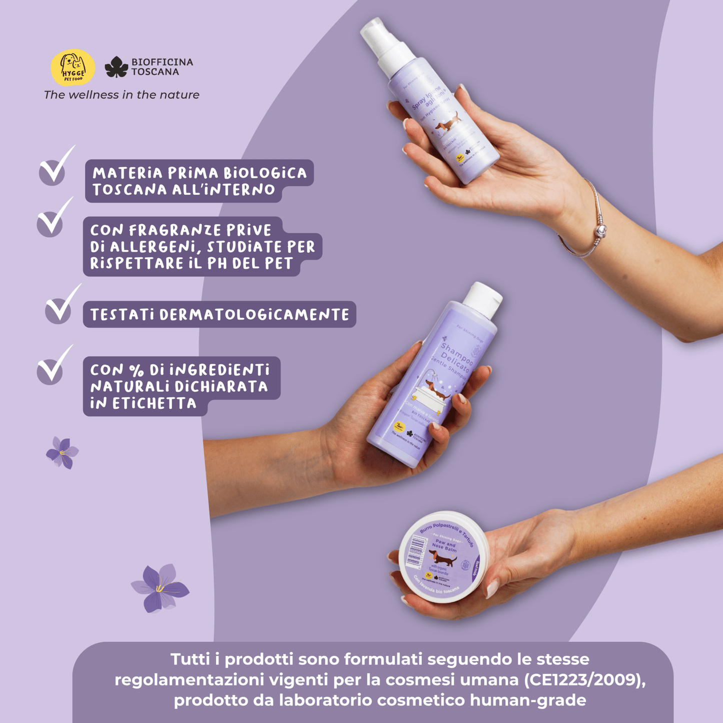 Set Cosmetica Cane Shampoo + Spray + Burro - cosmetica - Hygge Pet Food