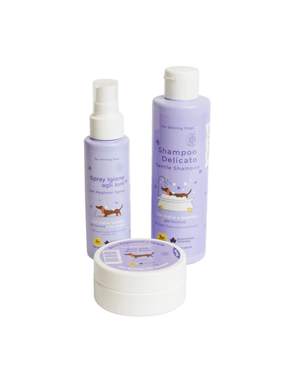 Set Cosmetica Cane Shampoo + Spray + Burro - cosmetica - Hygge Pet Food