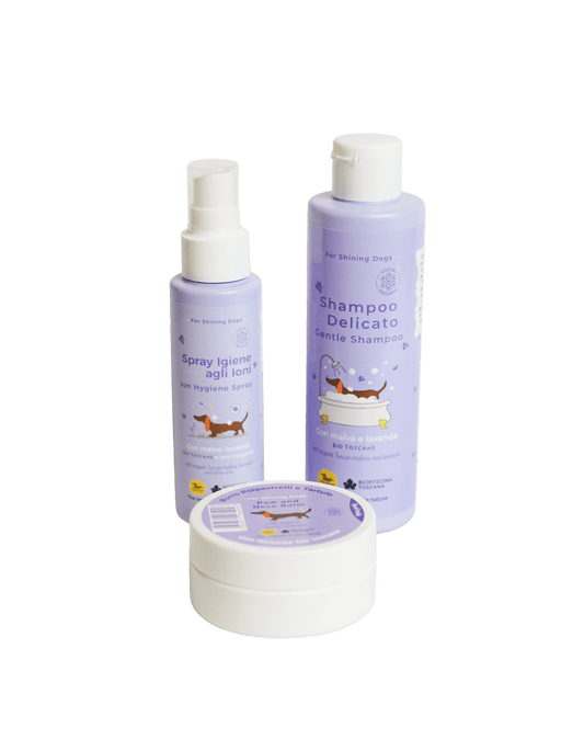 Set Cosmetica Cane Shampoo + Spray + Burro - cosmetica - Hygge Pet Food