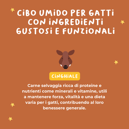 Tartare di Cinghiale Alimento completo per gatti - Cibo Umido Gatto - Hygge Pet Food