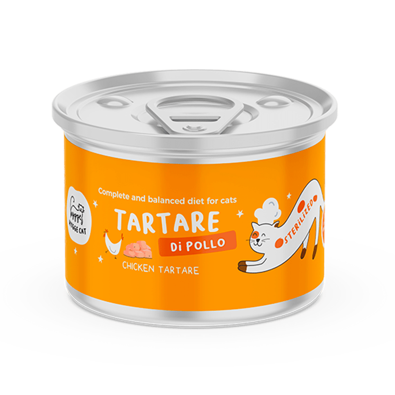 Tartare di Pollo Alimento completo per gatti sterilizzati - Cibo Umido Gatto - Hygge Pet Food