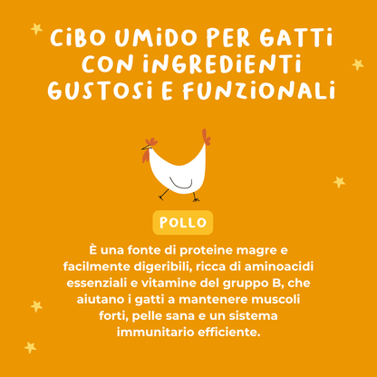 Tartare di Pollo Alimento completo per gatti sterilizzati - Cibo Umido Gatto - Hygge Pet Food