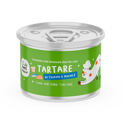 Tartare di Tonno e Maiale Alimento completo per gatti - Cibo Umido Gatto - Hygge Pet Food