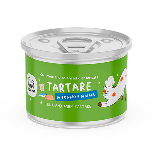 Tartare di Tonno e Maiale Alimento completo per gatti - Cibo Umido Gatto - Hygge Pet Food