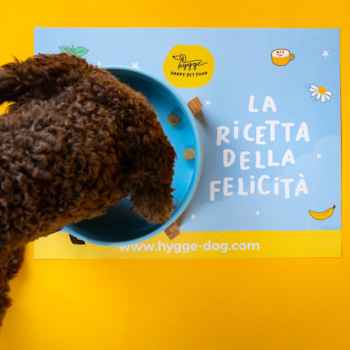 Tovaglietta Hygge Dog "La Ricetta della Felicità" - Hygge Pet Food