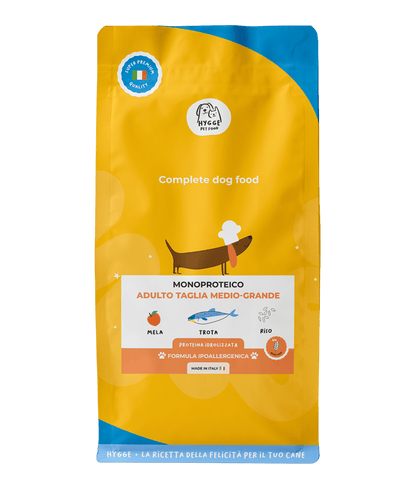 Trota e Mela a Cubetti - Cibo Secco Cane - Hygge Pet Food